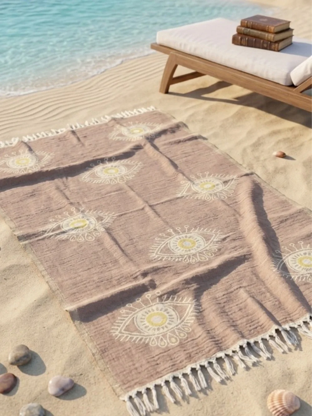 Woven Never Printed Luxury M Fabulous Eyes 100% Turkish Cotton Towel NEW